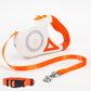 LumiTrack 3M Retractable Dog Lead with RGB LED & Built-In Torch